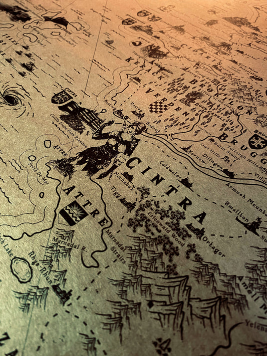 Northern Kingdoms & Witcher Continent World Map