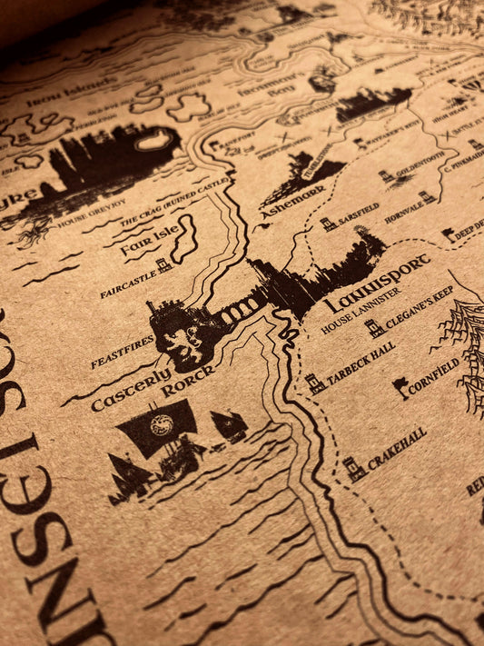 Game Of Thrones The Known World Map, ASOIAF Universe Westeros and Essos Map