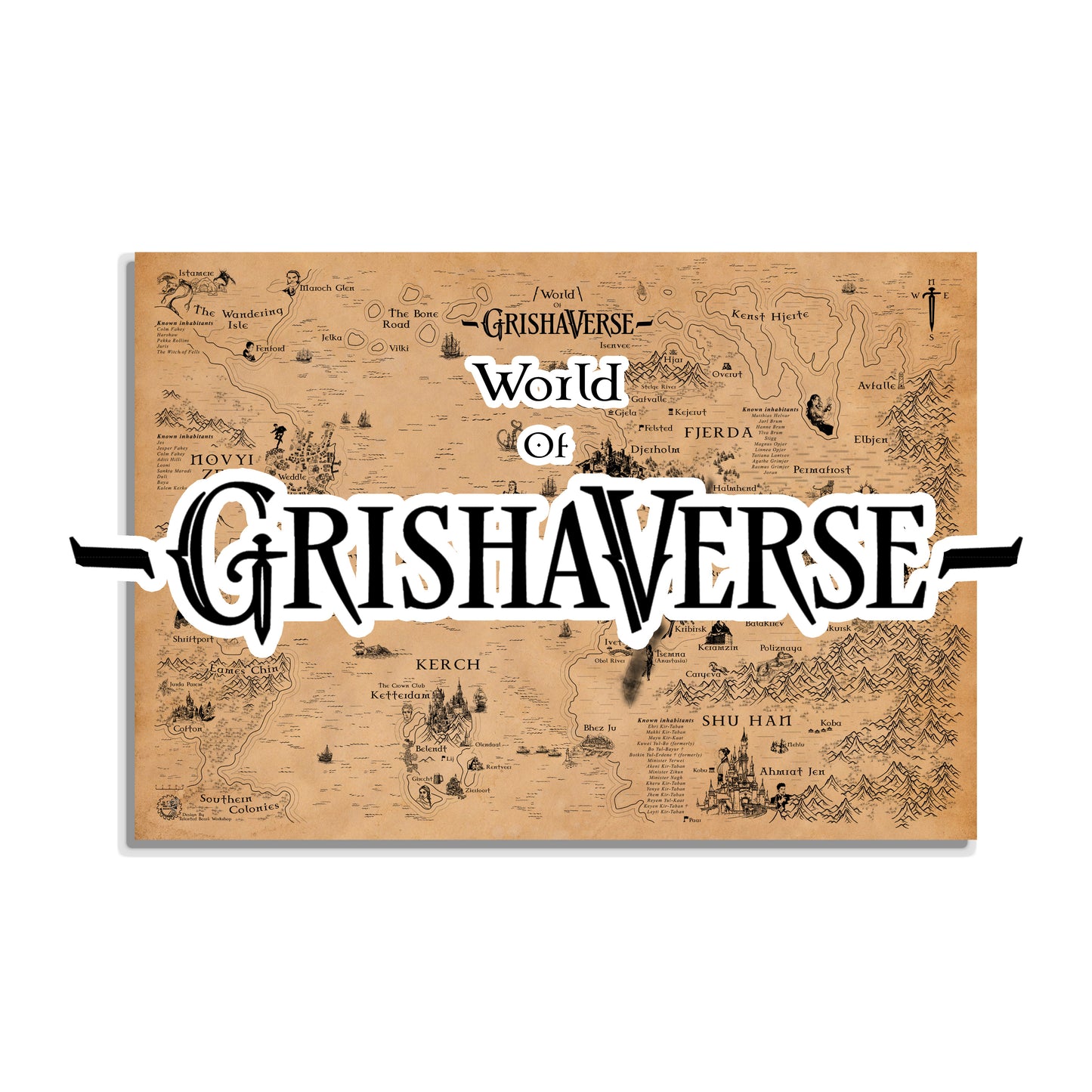 Shadow and Bone Series, Grishaverse Map