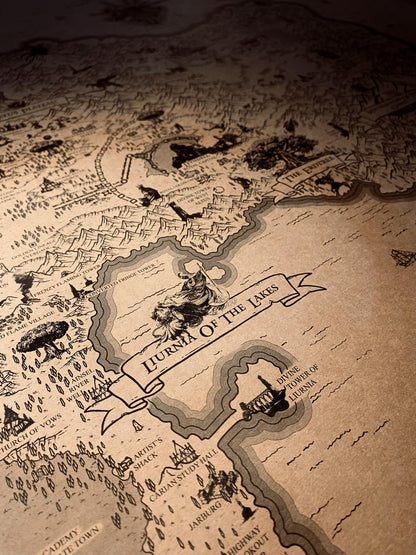 Speculative Elden Ring World Map, Lands Between Poster