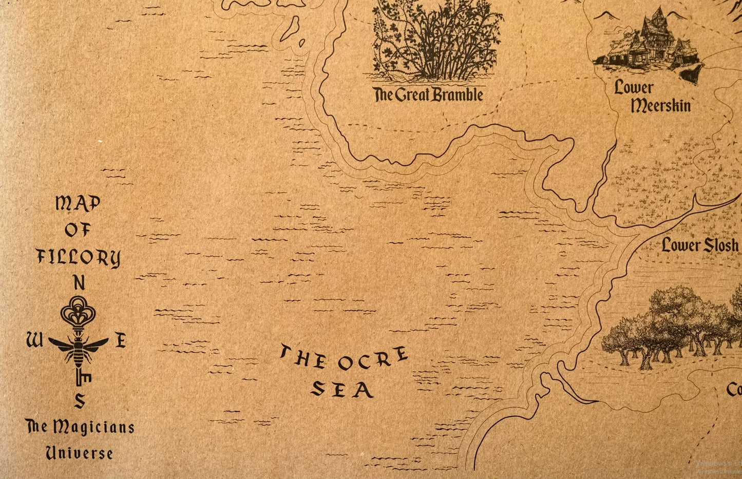 Fillory Further Map, Lev Grossman's The Magicians World Map