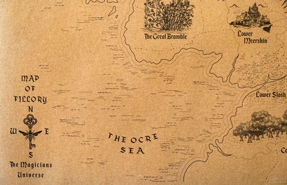 Fillory Further Map, Lev Grossman's The Magicians World Map