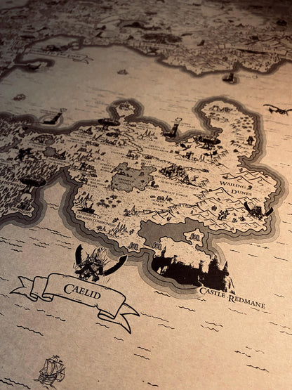 Speculative Elden Ring World Map, Lands Between Poster