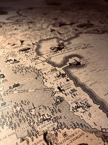 Speculative Elden Ring World Map, Lands Between Poster