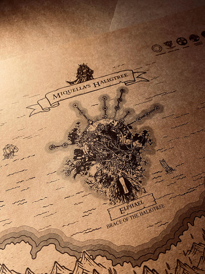 Speculative Elden Ring World Map, Lands Between Poster