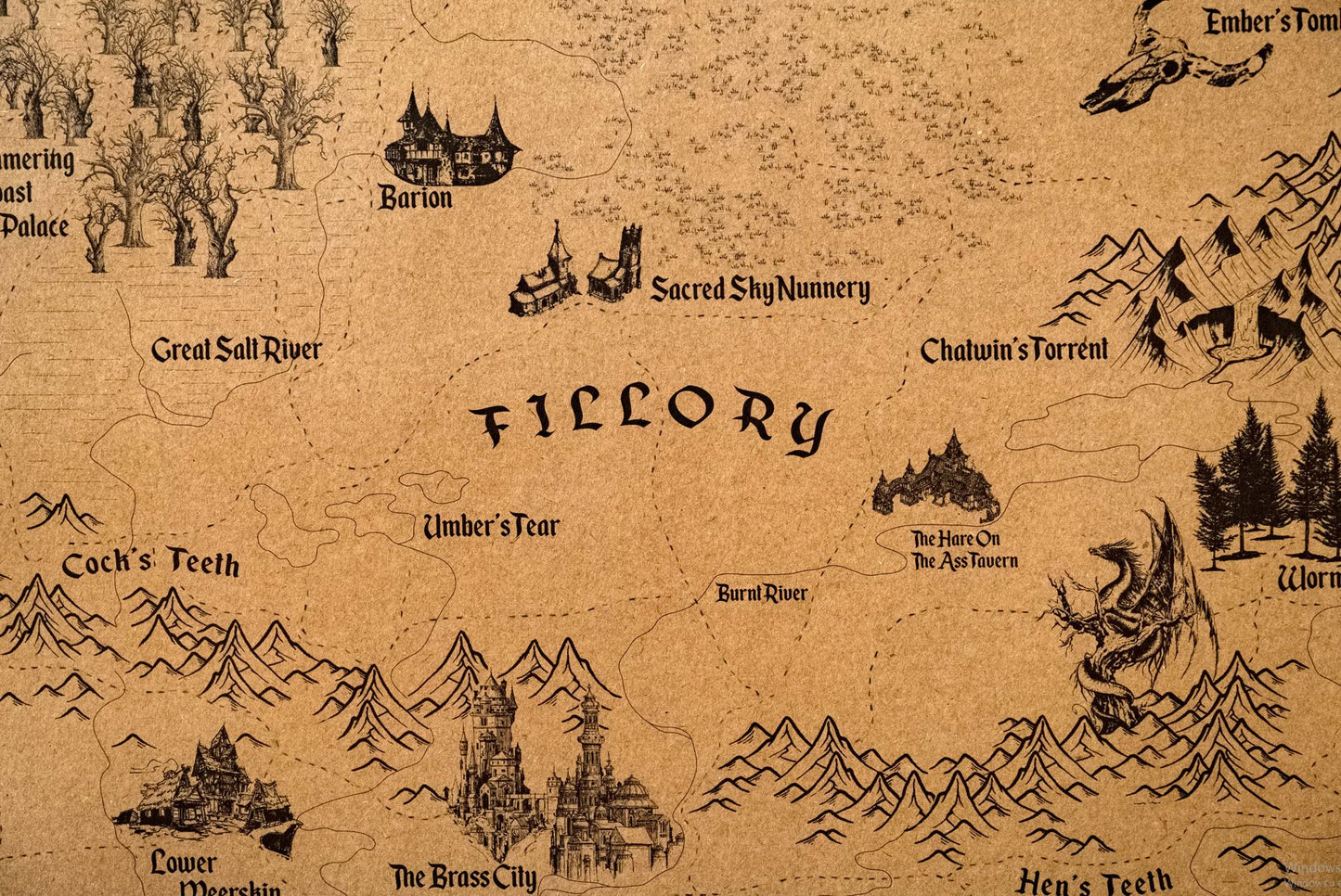 Fillory Further Map, Lev Grossman's The Magicians World Map