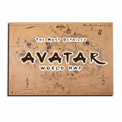 Avatar Le dernier maître de l'air : Carte du monde spéculative