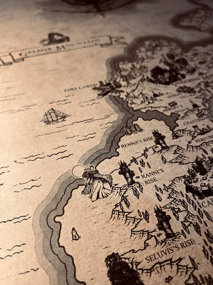 Speculative Elden Ring World Map, Lands Between Poster