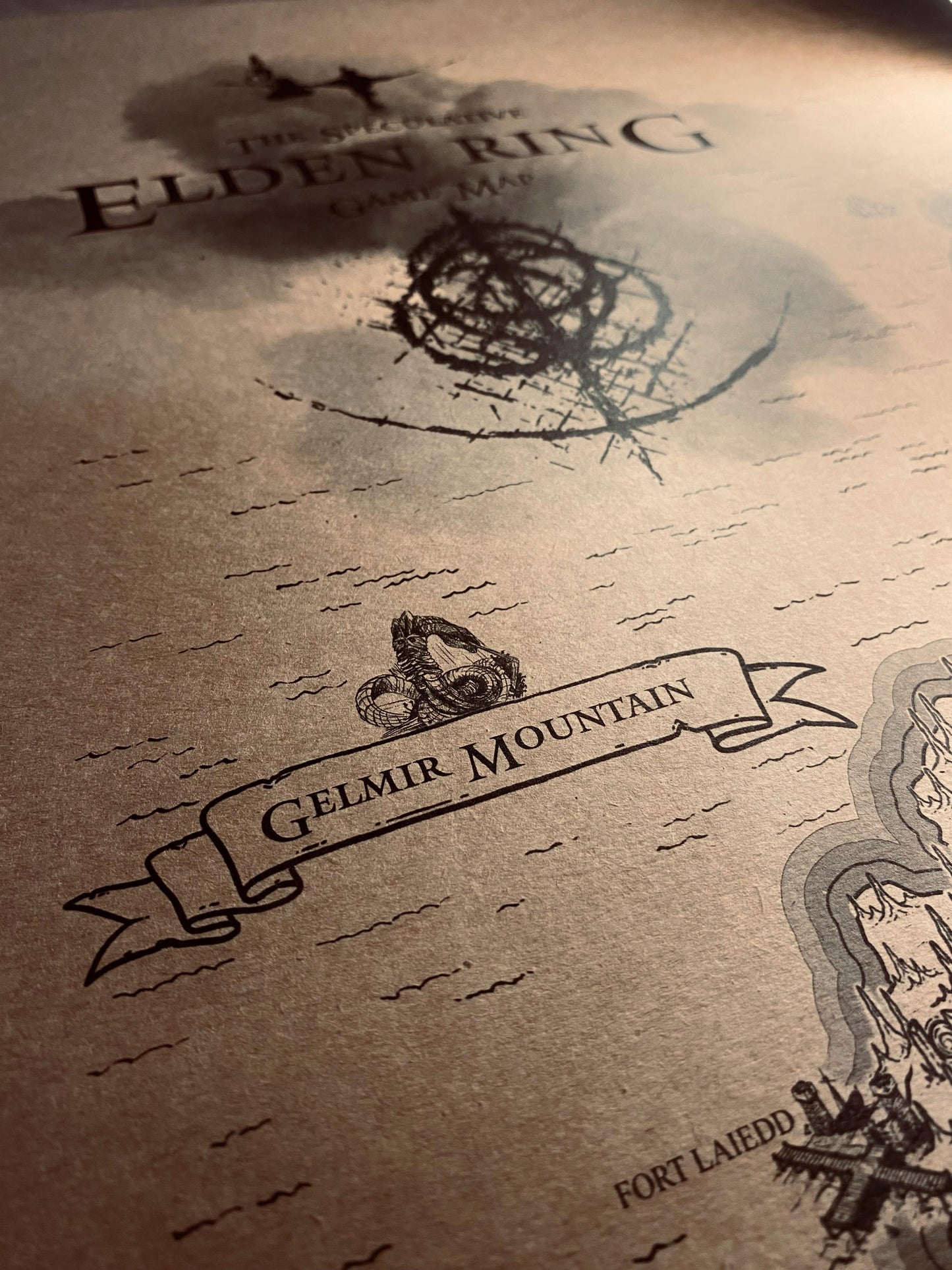 Speculative Elden Ring World Map, Lands Between Poster