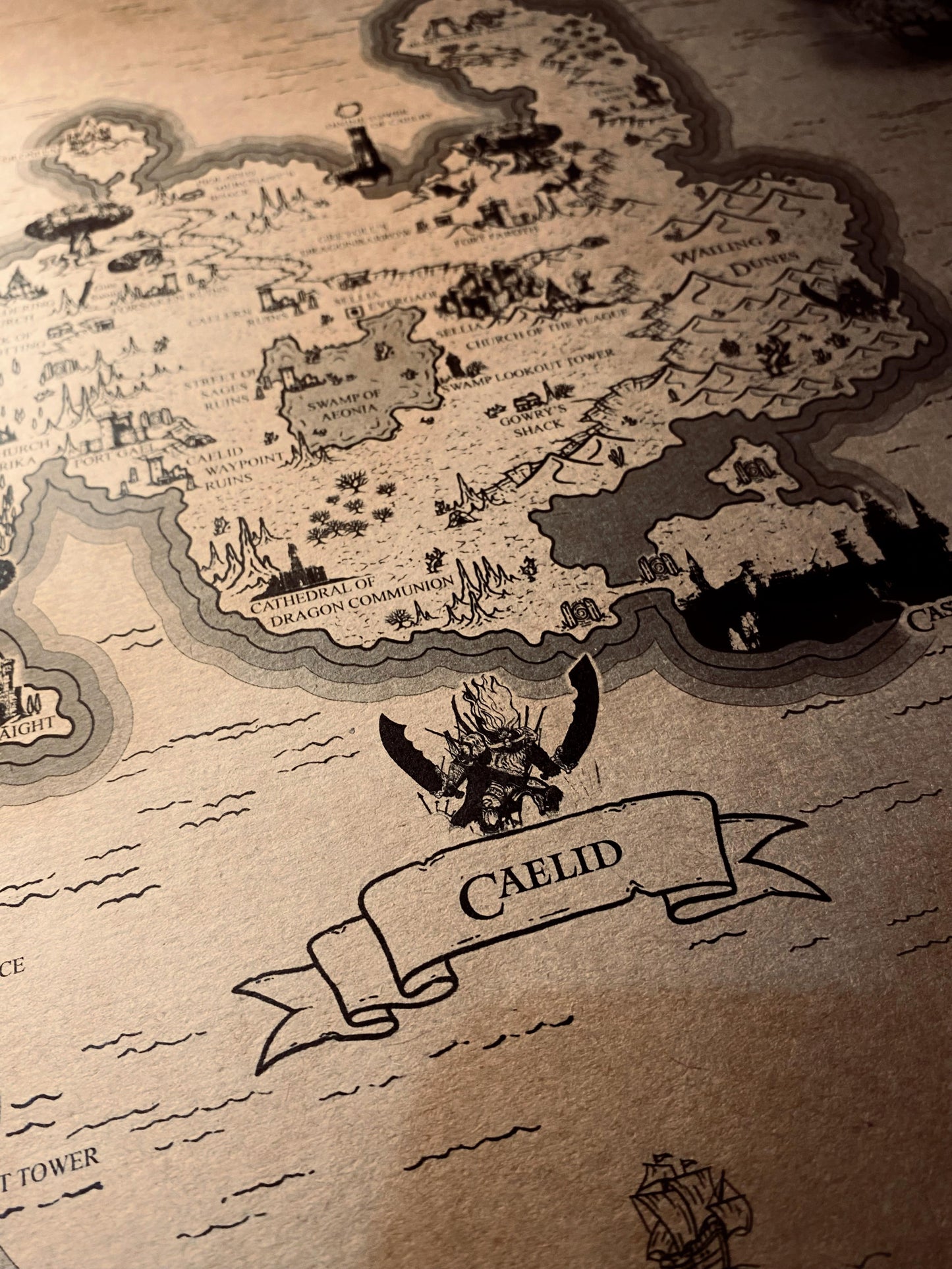 Speculative Elden Ring World Map, Lands Between Poster