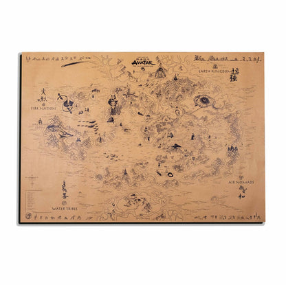 Avatar Le dernier maître de l'air : Carte du monde spéculative