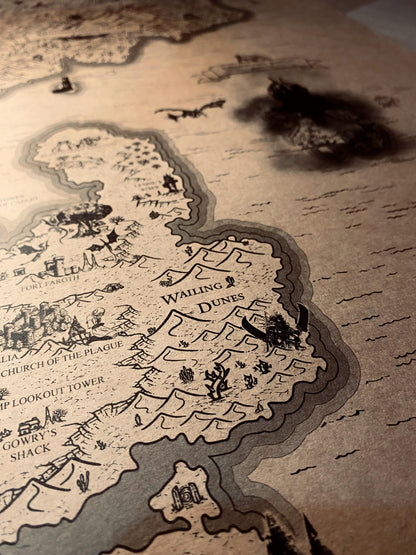 Speculative Elden Ring World Map, Lands Between Poster