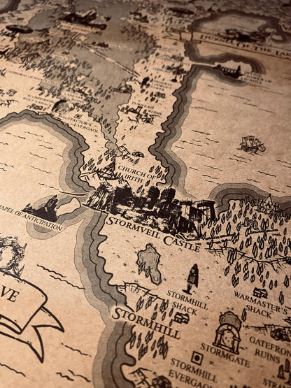 Speculative Elden Ring World Map, Lands Between Poster