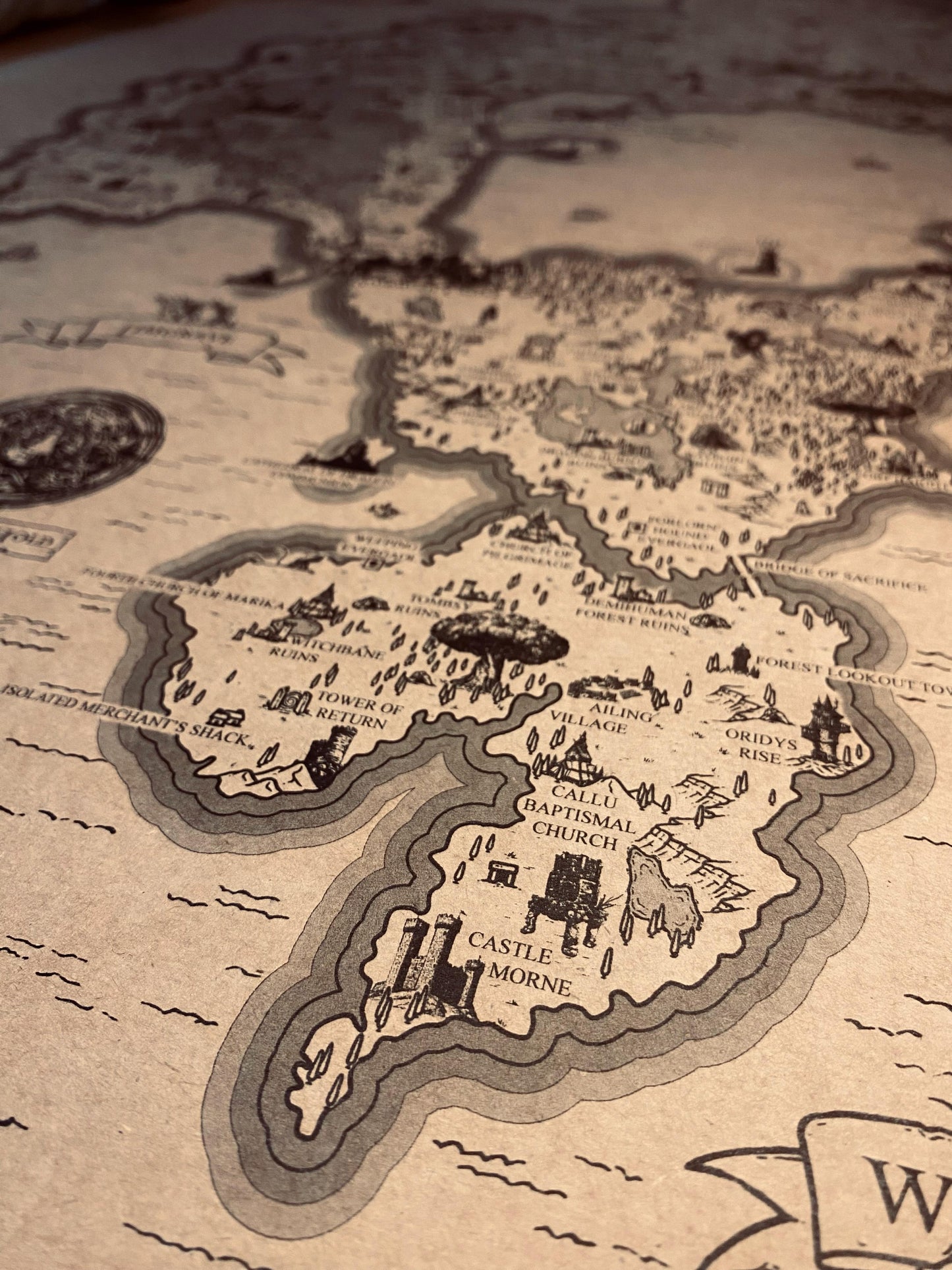 Speculative Elden Ring World Map, Lands Between Poster