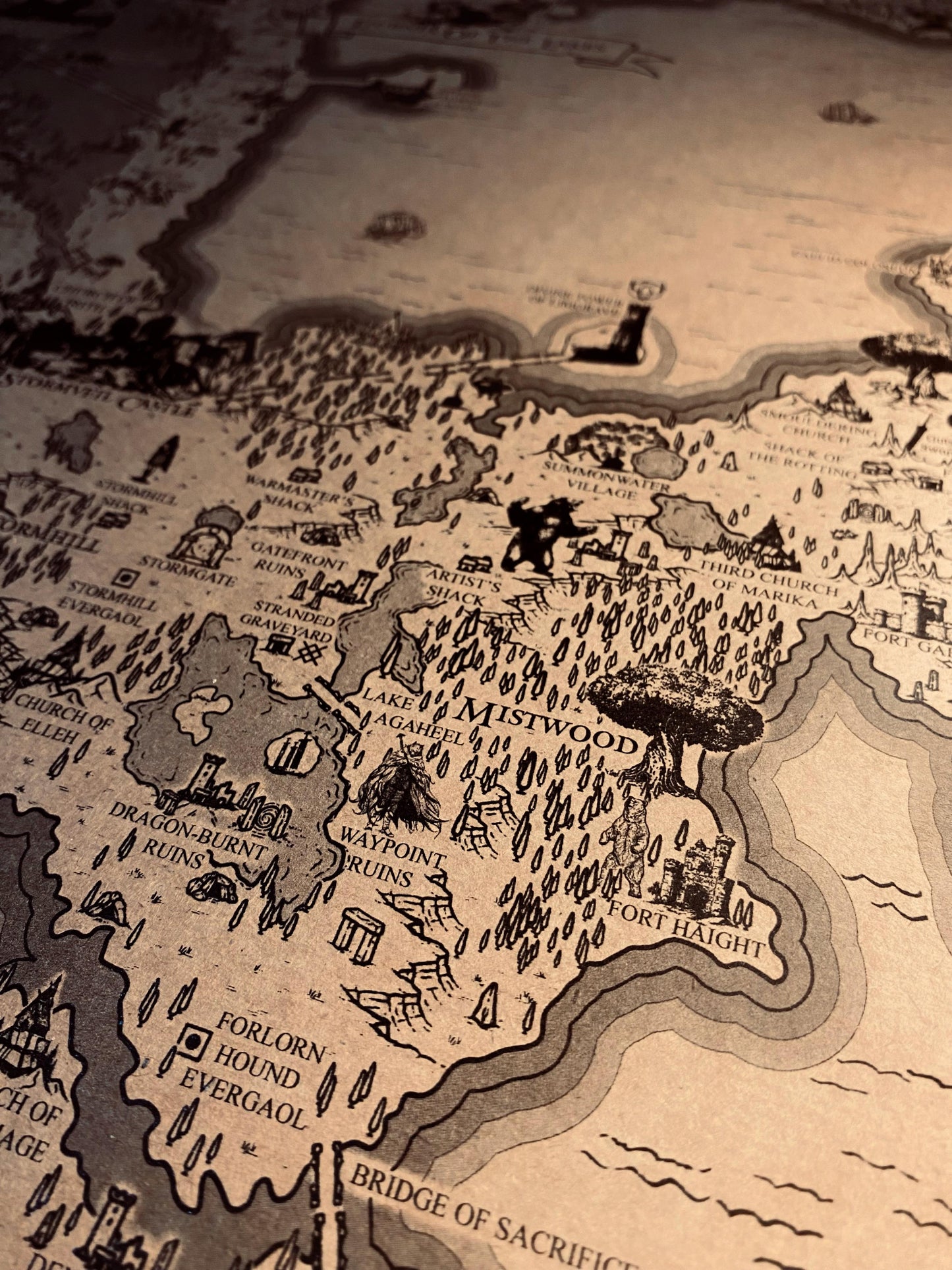 Speculative Elden Ring World Map, Lands Between Poster