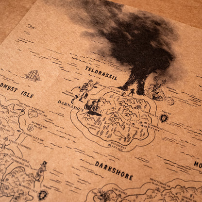 World of Warcraft Azeroth Map, Kalimdor, Eastern Kingdoms