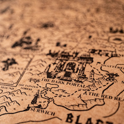 World of Warcraft Azeroth Map, Kalimdor, Eastern Kingdoms