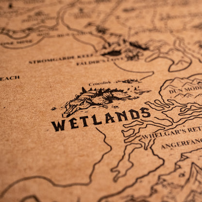 World of Warcraft Azeroth Map, Kalimdor, Eastern Kingdoms