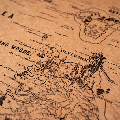 World of Warcraft Azeroth Map, Kalimdor, Eastern Kingdoms