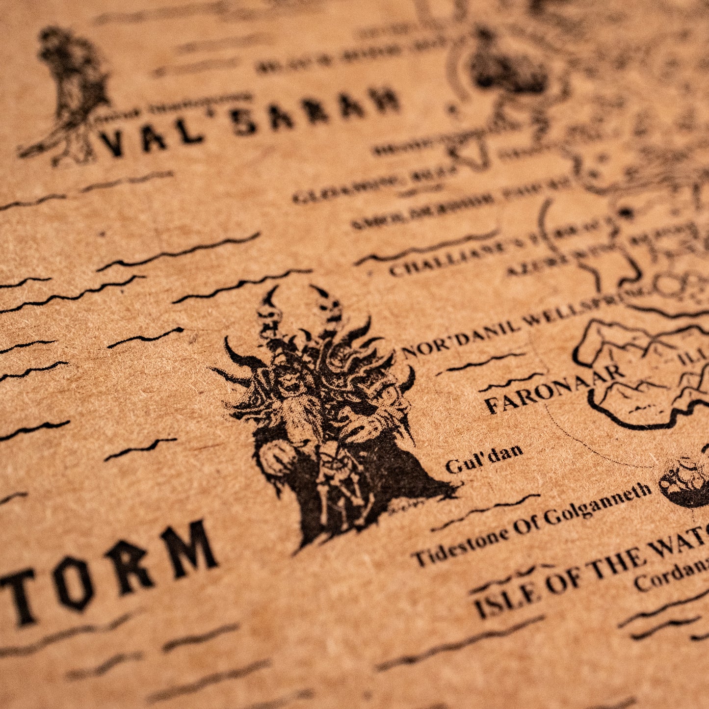 World of Warcraft Azeroth Map, Kalimdor, Eastern Kingdoms