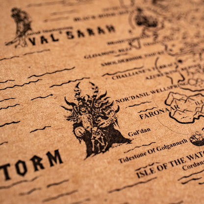 World of Warcraft Azeroth Map, Kalimdor, Eastern Kingdoms