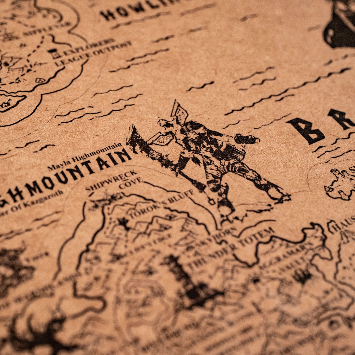 World of Warcraft Azeroth Map, Kalimdor, Eastern Kingdoms