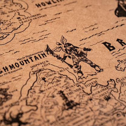 World of Warcraft Azeroth Map, Kalimdor, Eastern Kingdoms