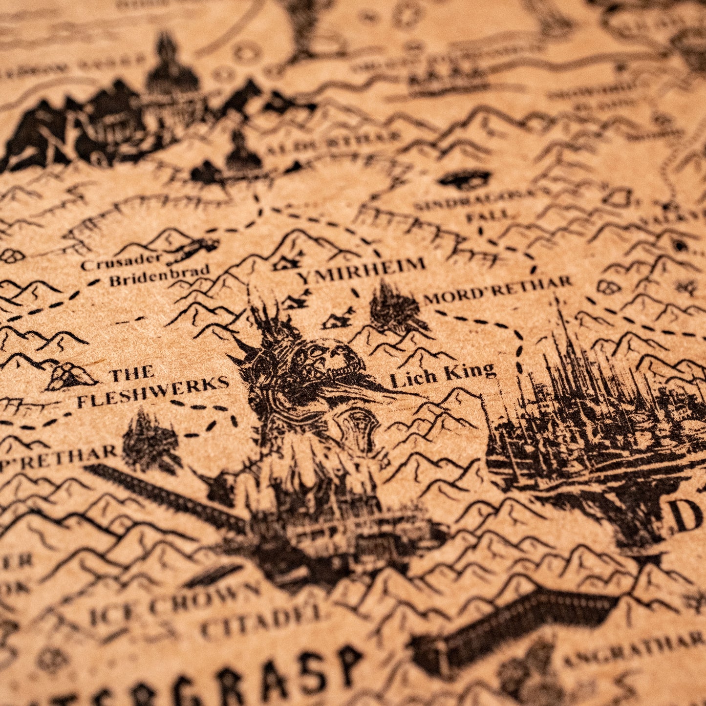 World of Warcraft Azeroth Map, Kalimdor, Eastern Kingdoms