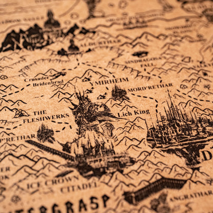 World of Warcraft Azeroth Map, Kalimdor, Eastern Kingdoms