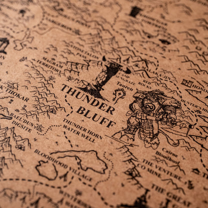 World of Warcraft Azeroth Map, Kalimdor, Eastern Kingdoms