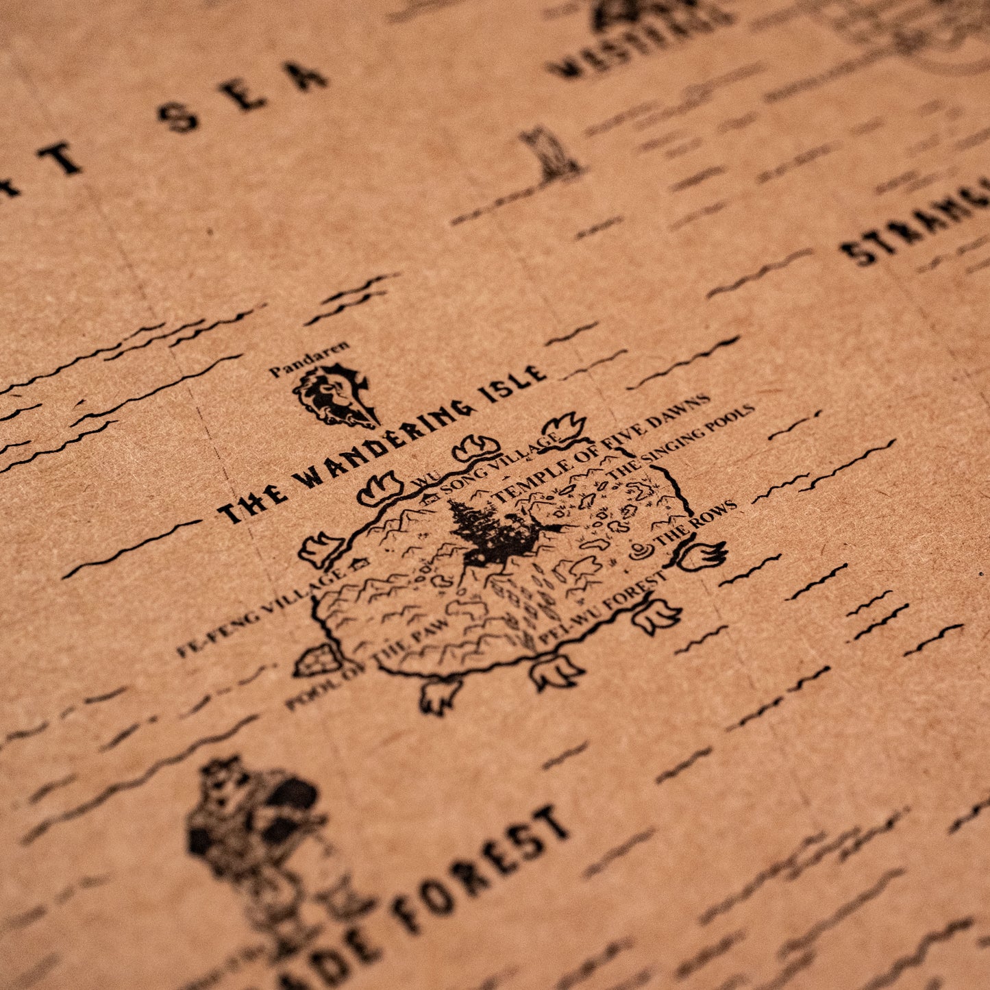 World of Warcraft Azeroth Map, Kalimdor, Eastern Kingdoms