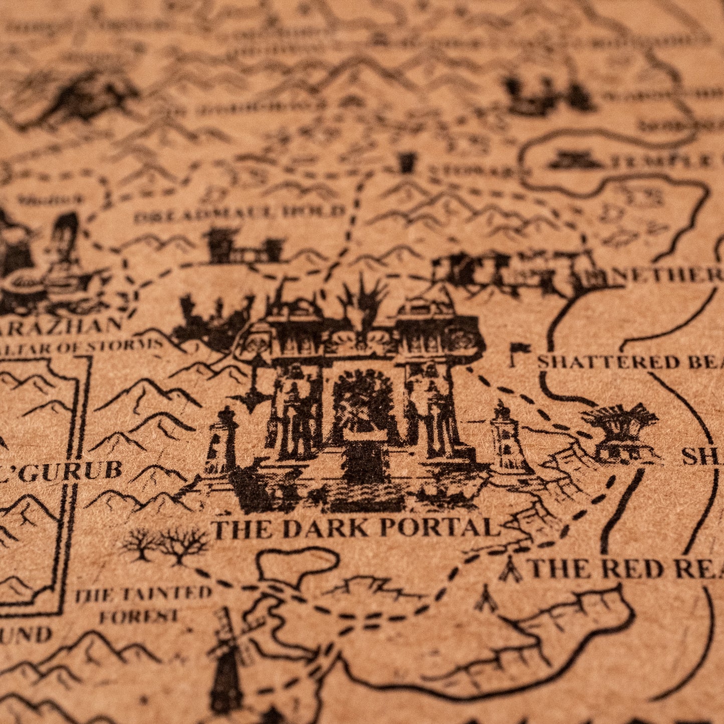 World of Warcraft Azeroth Map, Kalimdor, Eastern Kingdoms