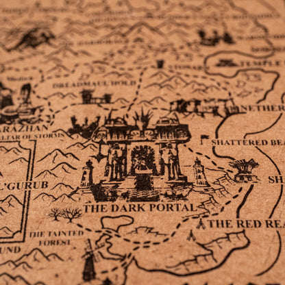 World of Warcraft Azeroth Map, Kalimdor, Eastern Kingdoms