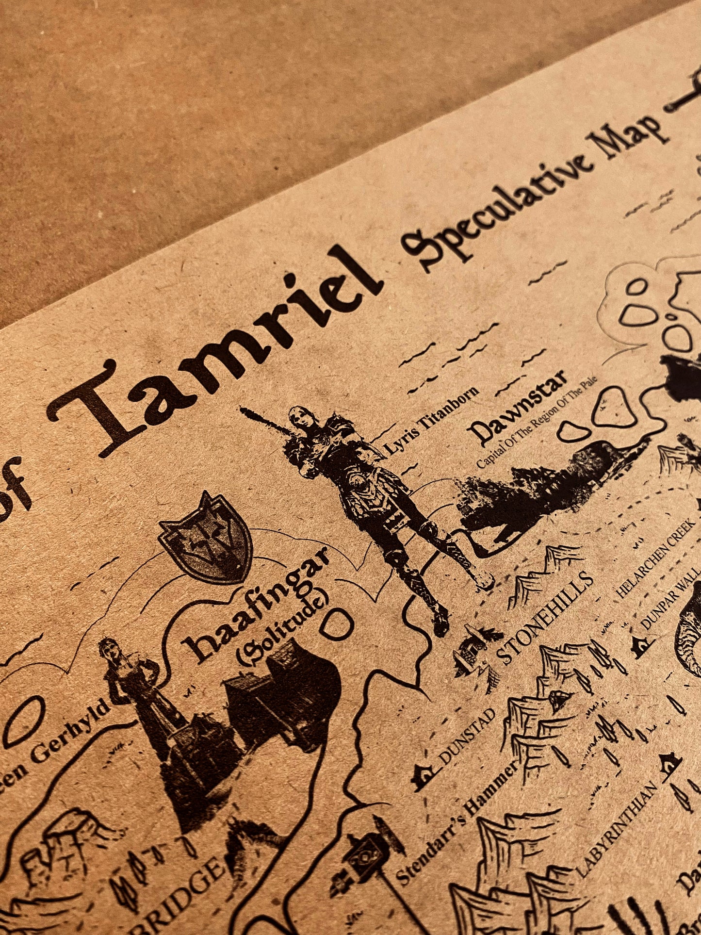 The Elder Scroll World Map, Tamriel Continent and Nirn Map