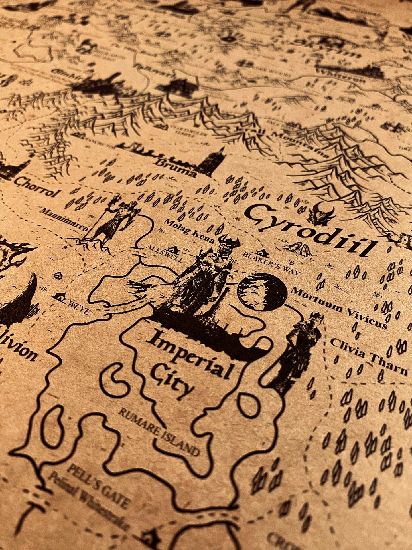 The Elder Scroll World Map, Tamriel Continent and Nirn Map