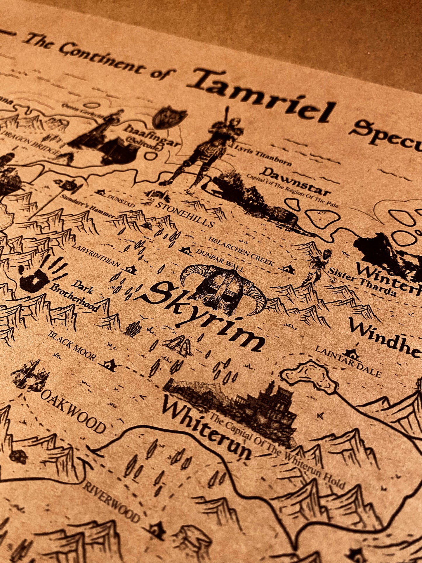 The Elder Scroll World Map, Tamriel Continent and Nirn Map