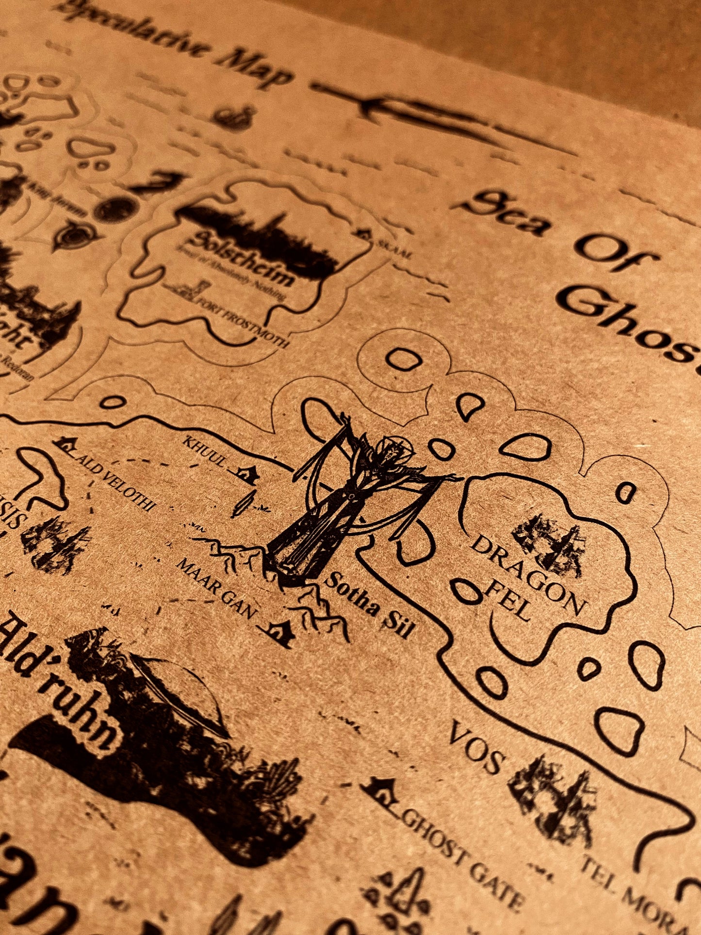 The Elder Scroll World Map, Tamriel Continent and Nirn Map