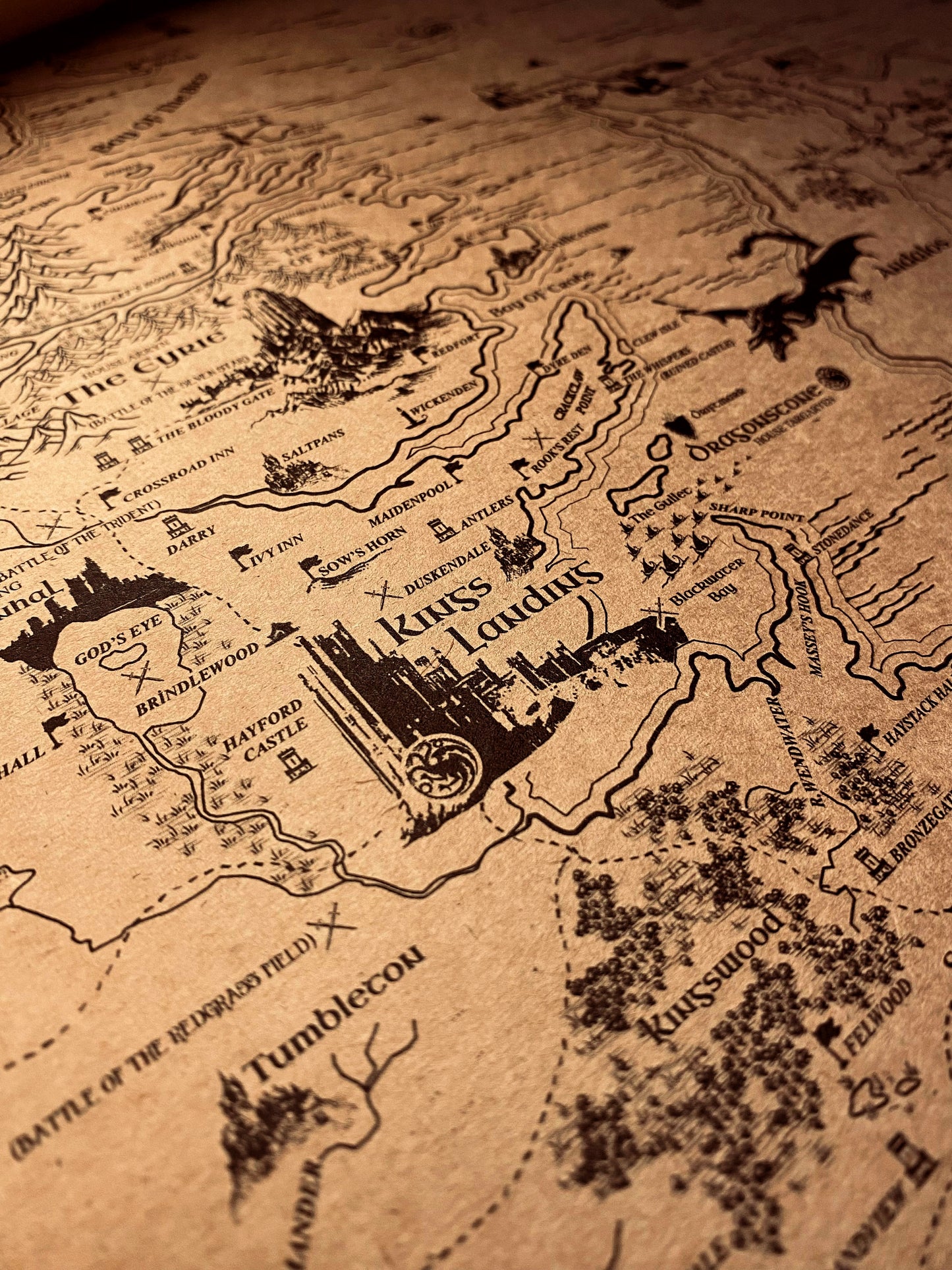 Game Of Thrones The Known World Map, ASOIAF Universe Westeros and Essos Map