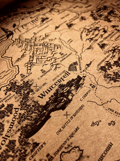 Game Of Thrones The Known World Map, ASOIAF Universe Westeros and Essos Map