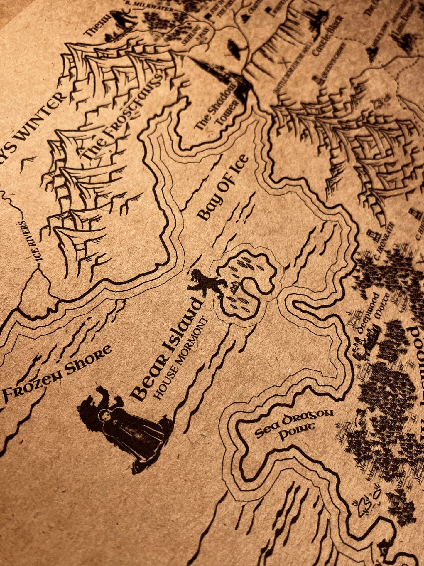 Game Of Thrones The Known World Map, ASOIAF Universe Westeros and Essos Map