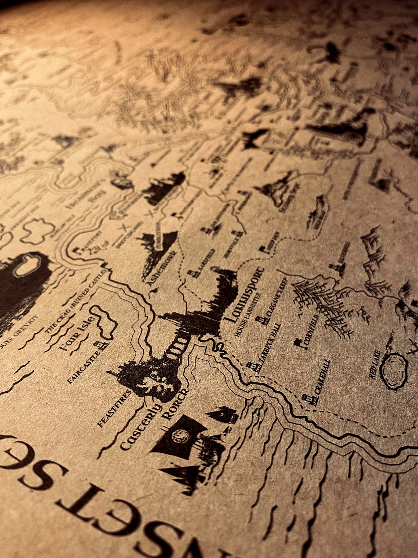 Game Of Thrones The Known World Map, ASOIAF Universe Westeros and Essos Map