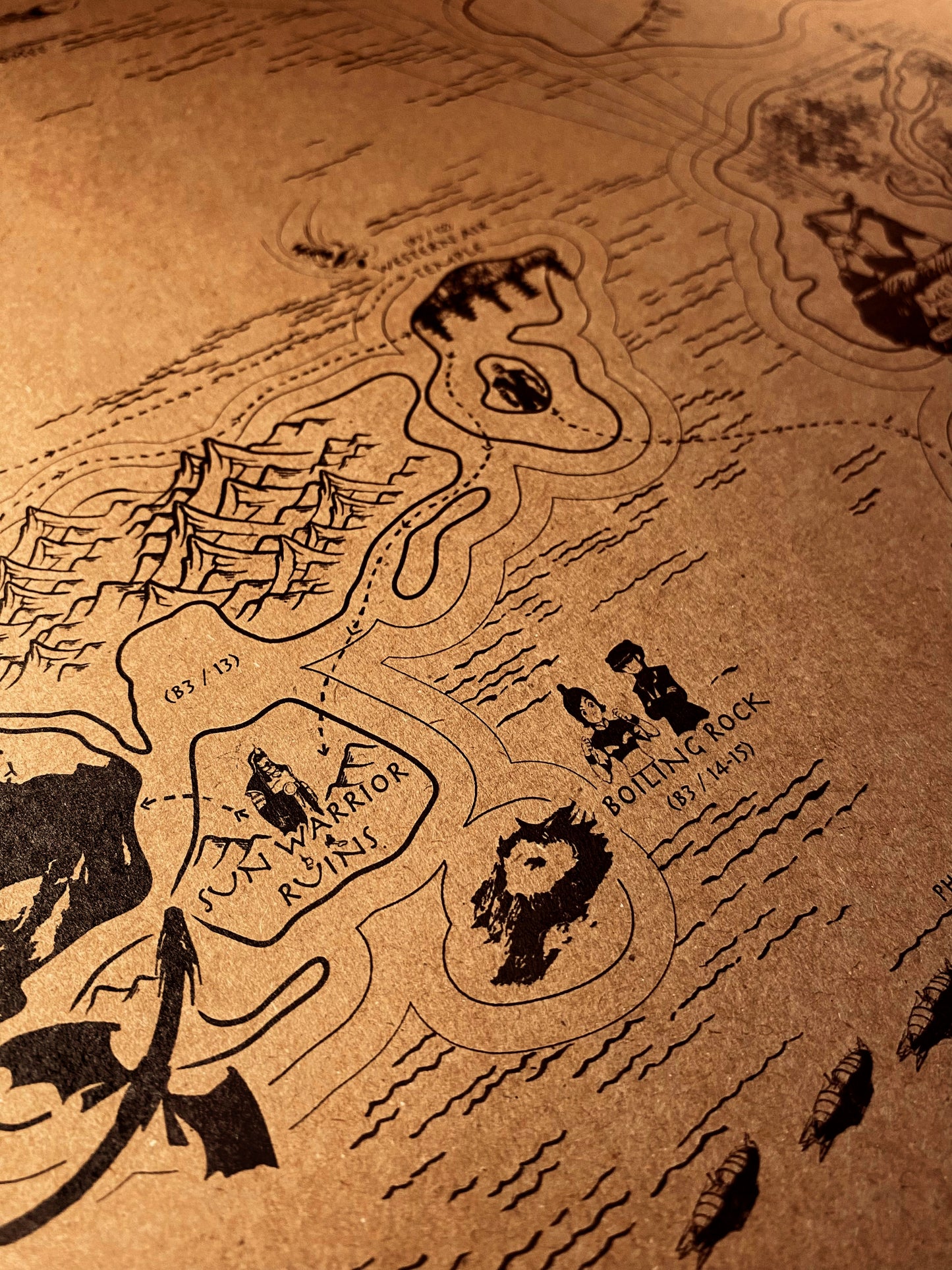 Avatar Le dernier maître de l'air : Carte du monde spéculative