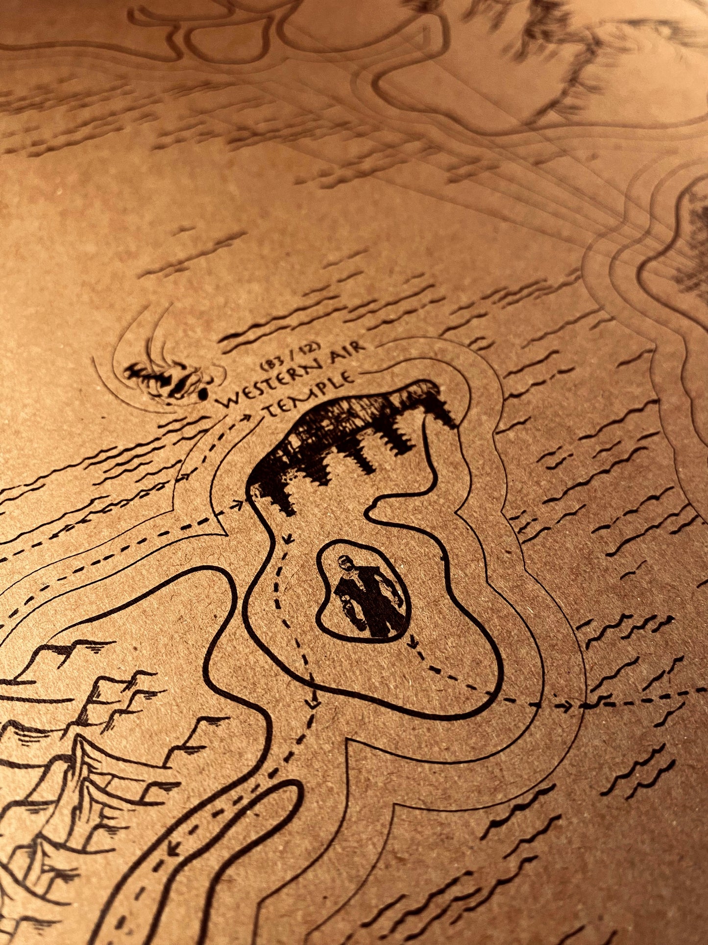 Avatar Le dernier maître de l'air : Carte du monde spéculative