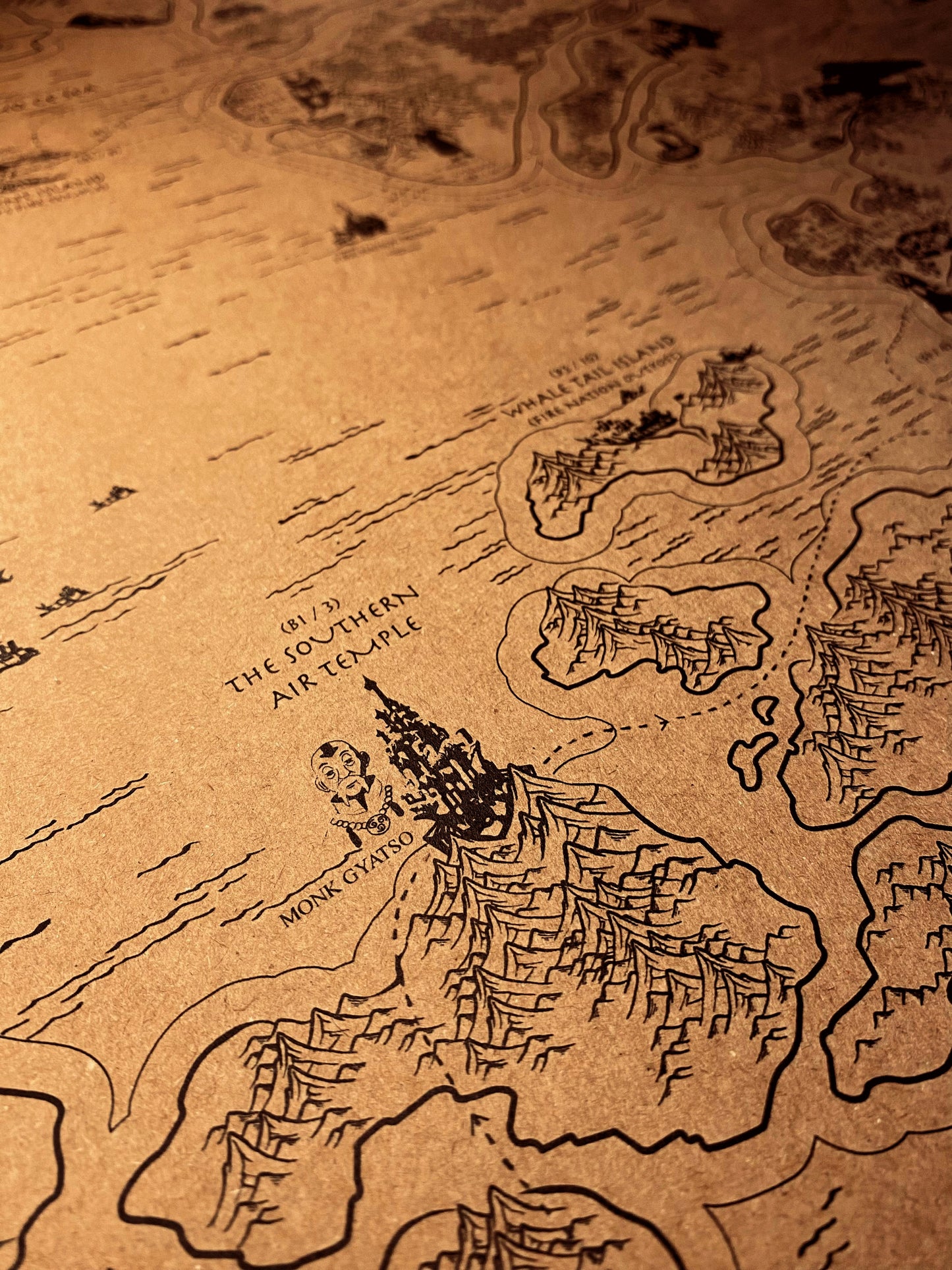 Avatar Le dernier maître de l'air : Carte du monde spéculative