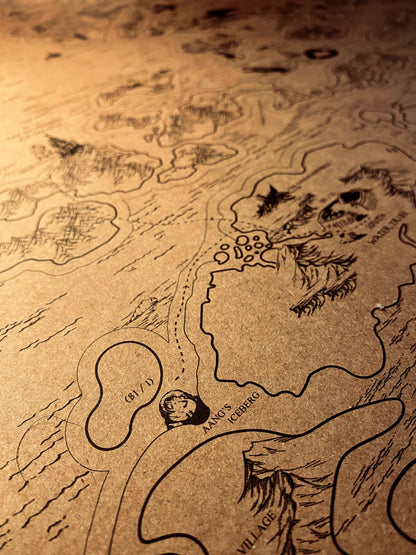 Avatar Le dernier maître de l'air : Carte du monde spéculative