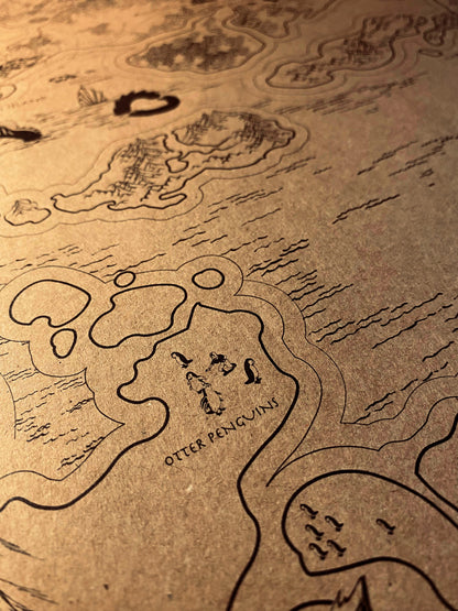 Avatar Le dernier maître de l'air : Carte du monde spéculative