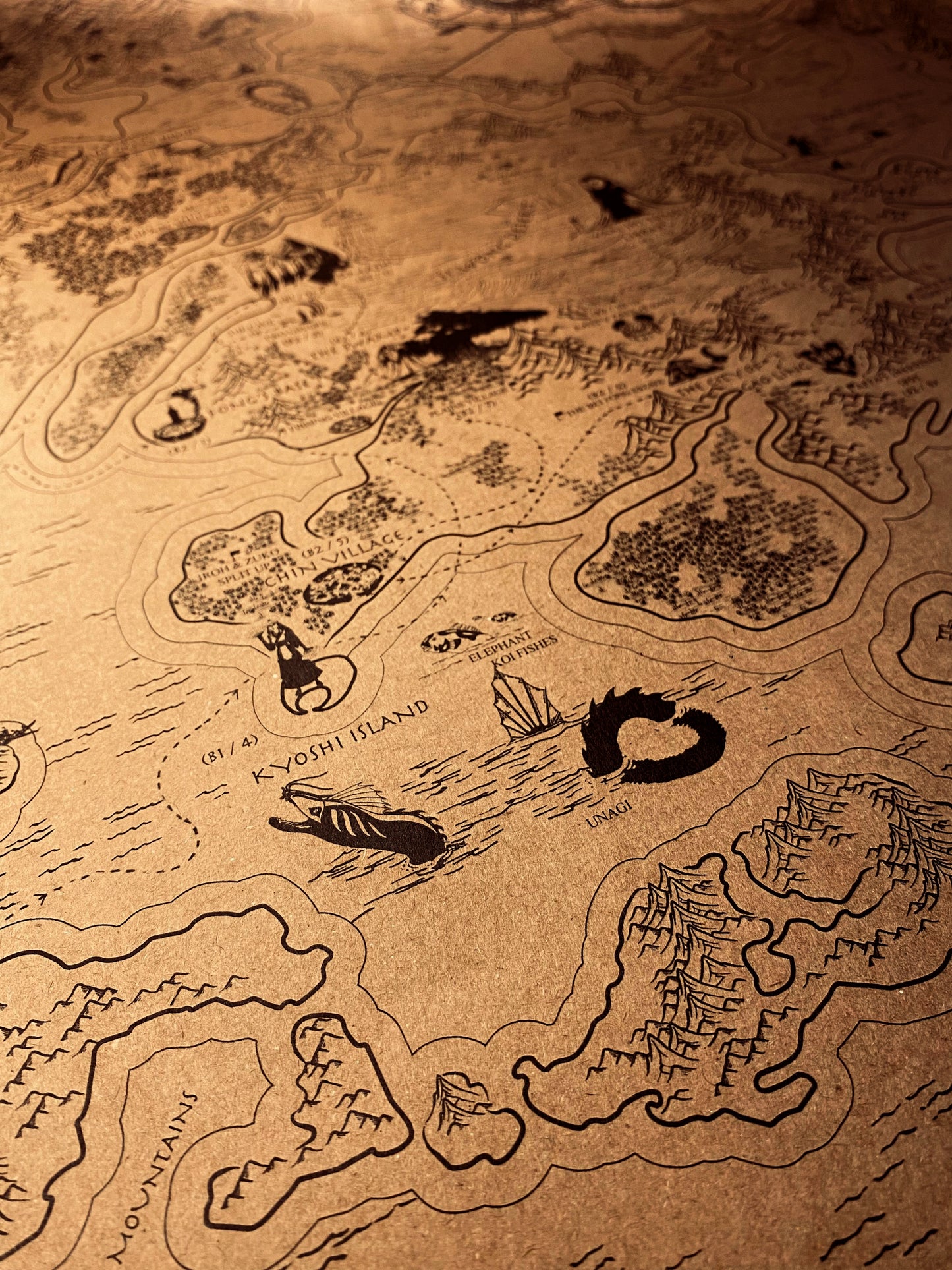 Avatar Le dernier maître de l'air : Carte du monde spéculative