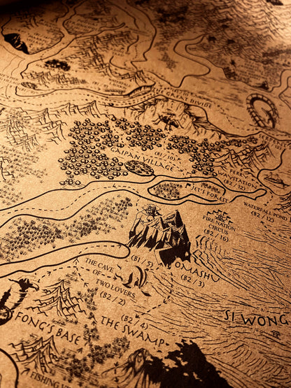 Avatar Le dernier maître de l'air : Carte du monde spéculative