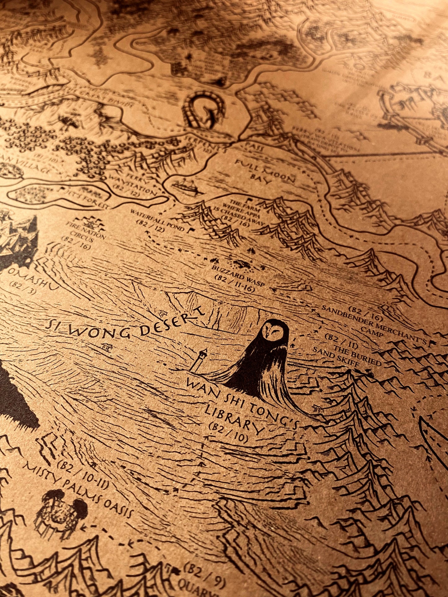 Avatar Le dernier maître de l'air : Carte du monde spéculative