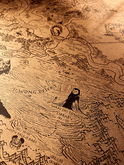 Avatar Le dernier maître de l'air : Carte du monde spéculative